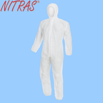 Nitras Schutzoverall aus Polypropylen weiß